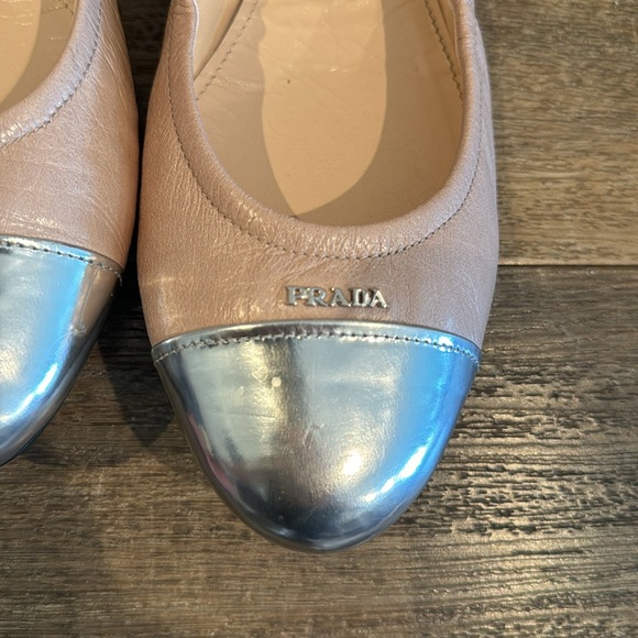 Prada Cap Toe Flat - size 11 (41) like new with box - Picture 3 of 8